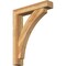 Ekena Millwork Thorton Block Rough Sawn Bracket w/ Offset Brace, Western Red Cedar, 6"W x 30"D x 38"H BKT0604X30X38THR05RWR - alternate 1